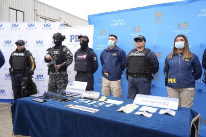 Detienen a banda criminal que movilizaba drogas por vía marítima desde Valparaíso a Juan Fernández