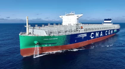 CMA CGM recibe al mayor portacontenedores de doble combustible del mundo