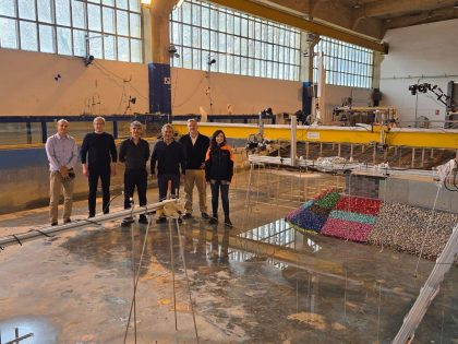 Representantes de Puerto Antofagasta y ATI supervisan ensayos de proyecto para ampliar molo de abrigo 