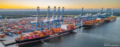 Puerto de Charleston mejora capacidad tras concluir proyecto
