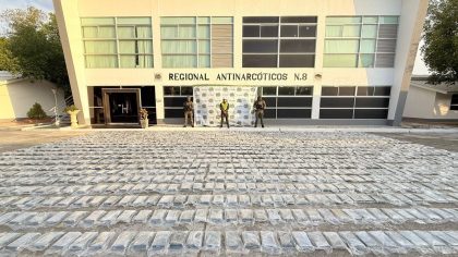 Policía colombiana intercepta cargamento de 1.400 kilos de cocaína en Puerto de Santa Marta