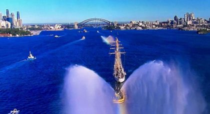 Fotos: Buque escuela Esmeralda recala a Puerto de Sydney