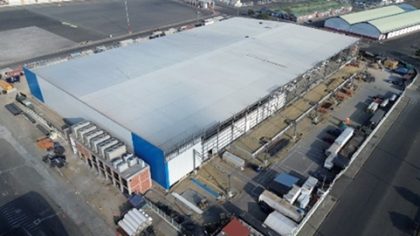 Bodega refrigerada que construye Yilport en Puerto Bolívar alcanza 73% de avance