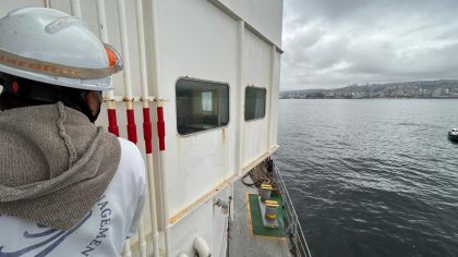 Detectan huevos de plaga Lymantria en buque a la gira en bahía de Valparaíso