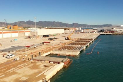 PortCastelló concluye primera fase de obras de modernización de muelle transversal