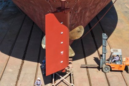 Argentina: Tandanor reconstruye pala de timón y hace mantenimiento general de granelero