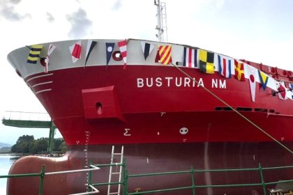 Astilleros de Murueta bendice nuevo carguero Bustirua NM