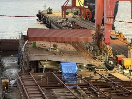 España: Avanza construcción de nueva rampa flotante de Raos 9 en Puerto de Santander 