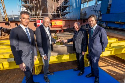 Freire Shipyard coloca quilla del nuevo buque de Danmarks Tekniske Universitet