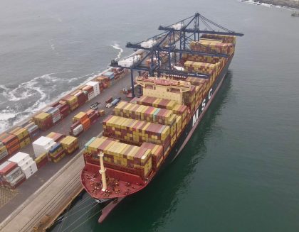 Nuevo portacontenedores de MSC realiza escala inaugural en San Antonio Terminal Internacional