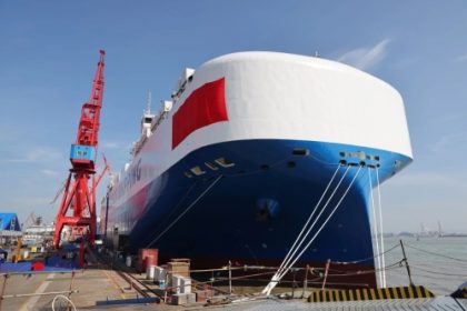 Guangzhou Shipyard International entrega segundo PCTC de 7 mil CEU con propulsión dual a GNL