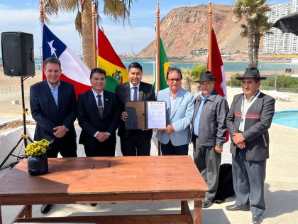 Autoridades internacionales firman acuerdo para impulsar Corredor Bioceánico Central - Amazónico Andino