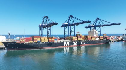 STI inicia temporada de exportación de cerezas con recalada de primera nave del servicio Alpaca de MSC