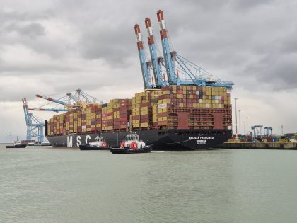 Bélgica: Puerto de Zeebrugge registra nuevo récord de calado con escala de MSC San Francisco 