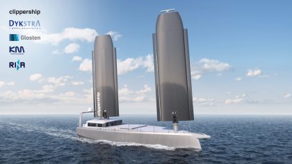 KM Yachtbuilders es seleccionado para construir el primer buque de carga eólico de Clipperships