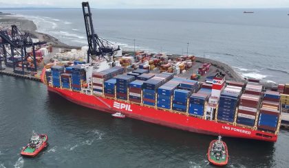 Buque de nueva construcción de PIL realiza escala inaugural en San Antonio Terminal Internacional