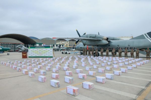 Perú: Interceptan cargamento de 3,4 toneladas de cocaína cuyo destino era Bélgica