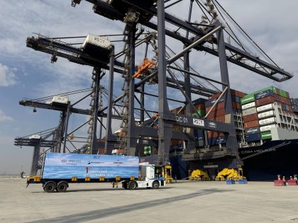 Red Sea Container Terminals Sokhna recibe por primera vez a un portacontenedores en escala de prueba