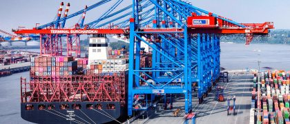 Alemania: Terminal de Contenedores Burchardkai coloca en marcha sus primeros vehículos guiados automatizados