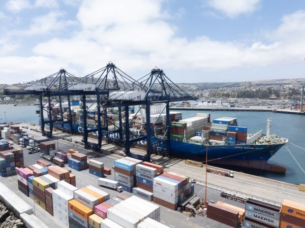 STI y Cosco reciben a exportadores de fruta para presenciar embarques en naves de Cherry Express