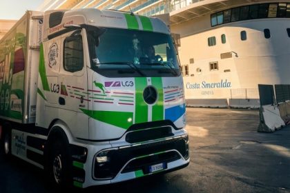 Costa Cruceros participa de prueba de camiones eléctricos de suministro