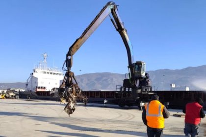 Puerto de Volos transfiere actividad de manipulación y procesamiento de chatarra del Muelle 1 al Muelle 3
