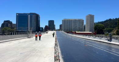 Viaducto Chacabuco de Concepción alcanza 80% de avance e inicia fase de asfaltado 