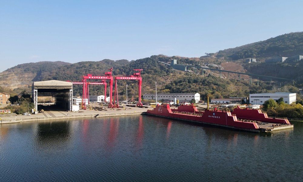 Jiangsu Jiuzhou Shipbuilding entrega buque de 1.056 TEU a Zhejiang Hongyu Shipping Jiangsu Jiuzhou Shipbuilding entrega buque de 1.056 TEU a Zhejiang Hongyu Shipping