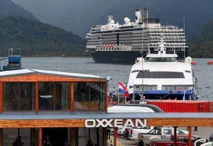 Puerto Oxxean Chacabuco volverá a recibir al crucero Oosterdam en febrero de 2026