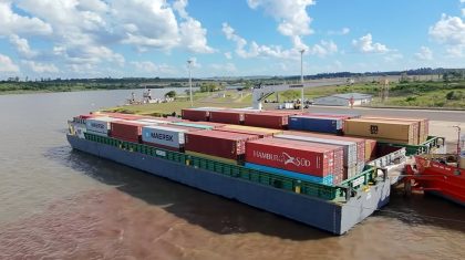 Argentina: Puerto de Posadas recibe un convoy de 240 contenedores vacíos de MSC y Maersk