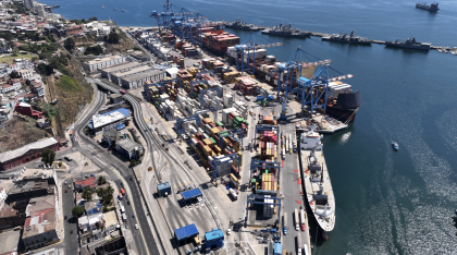 Terminal Pacífico Sur consigue alza de 21% en transferencia de carga en contenedores en 2025