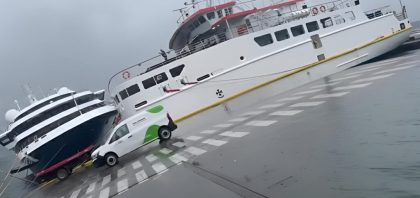 Argentina: Buque de expedición colisiona con crucero en Puerto de Ushuaia