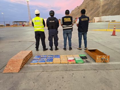Perú: Decomisan sustancia ilícita durante operativo en Puerto de Paita