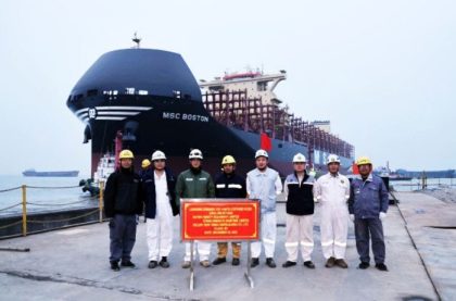 MSC recibe nuevo buque de 11.400 TEU construido por New Times Shipyard