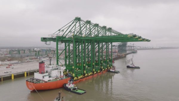 Video: Mira la llegada de las nuevas grúas del Project Emerald de PSA Antwerp