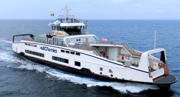 Damen finaliza pruebas en el mar con séptimo barco de clase Island de BC Ferries