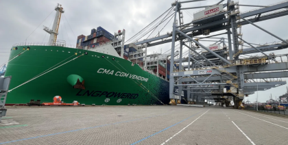 Terminal Rotterdam World Gateway recibe escala del CMA CGM Vendome