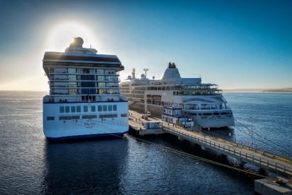 Cambios de itinerario hacen coincidir dos cruceros en Puerto Madryn